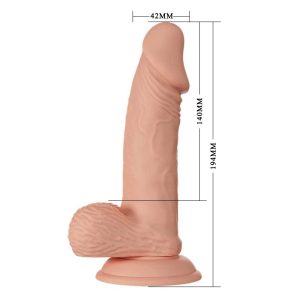Dildo-Realistic-Beautiful-Zebulon,-20-cm-dimensiuni