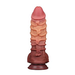 Dildo-cu-Bile-Dual-Layered-Nature-Cock-Platinum-Silicone,-27-cm-vene