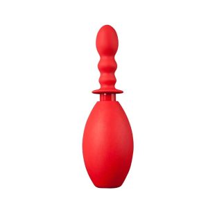 Freshen-Pump-Red-NMC-Irigator-Clismă-cu-Adaptor-Furtun-Duș,-rosu
