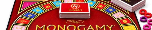 Joc de societate pentru cupluri monogamy, cu carduri si zaruri, fantezii, intimitate, provocari