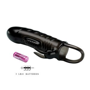 Manșon-Pretty-Love-Penis-Sleeve-Sloane-cu-Vibrații-&-Stimulare-Clitoris-baterii