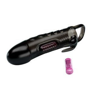 Manșon-Pretty-Love-Penis-Sleeve-Sloane-cu-Vibrații-&-Stimulare-Clitoris-cu-vibratii