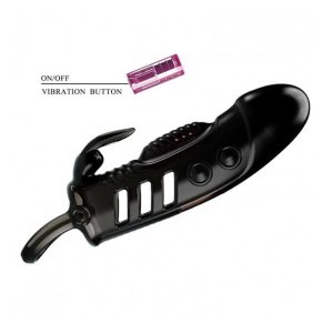 Manșon-Pretty-Love-Penis-Sleeve-Sloane-cu-Vibrații-&-Stimulare-Clitoris-vibratii