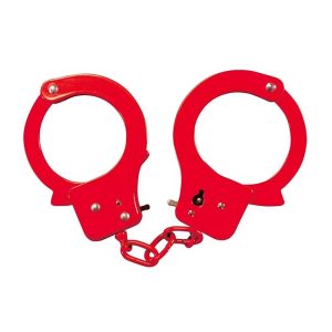 Set-Sex-Extra-–-Cătușe-Metal-&-Love-Rope-Red-catuse