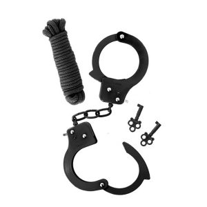 Sex-Extra-Metal-Cuffs-&-Love-Rope-Black-catuse