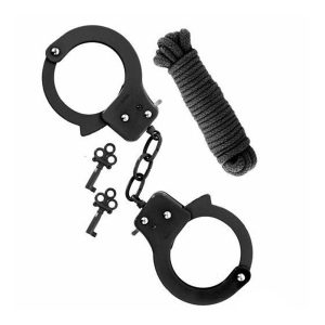 Sex-Extra-Metal-Cuffs-&-Love-Rope-Black-catuse-metal