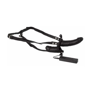 Strapon-Double-Thruster-Vibe-With-Harness-10-moduri-de-vibrație-cu-telecomanda
