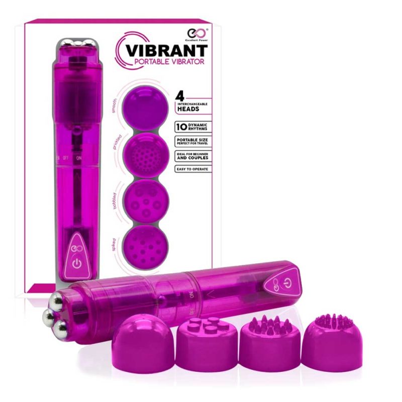 Vibbrant-Portable-Vibrator-PurpleVibbrant-Portable-Vibrator-Purple-10-Tipuri-de-Vibrație-cu-capete-10-Tipuri-de-Vibrație-cu-capete