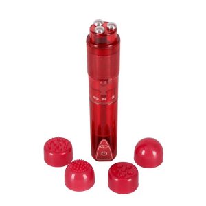 Vibbrant-Portable-Vibrator-Red-10-programe-de-vibrație-set-capuri