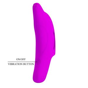 Vibrator-Deget-☝️-Pretty-Love-Delphini-Honey-[10-Moduri-de-Vibrație]-on-off