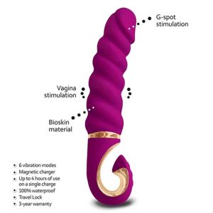 Vibrator-Gjack-MINI-–-Sweet-Raspberry-6-moduri-de-vibrație-caracteristici
