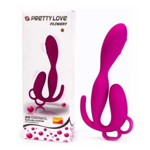 Vibrator-Pretty-Love-Flowery-–-Stimulare-TRIPLĂ-&-30-Funcții-de-Vibrație-ambalare