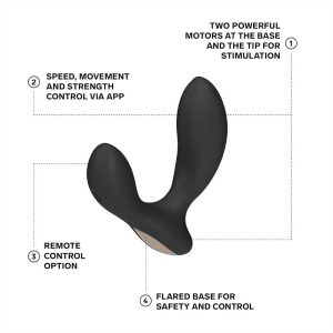 Vibrator-Prostată-LELO-Hugo-2,-Black-actiuni