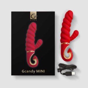 Vibrator-Rabbit-Gcandy-MINI-–-Chili-Coral-6-Moduri-de-vibrație-usb