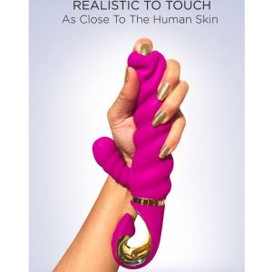 Vibrator-Rabbit-Gcandy-Sweet-Raspberry-6-Moduri-de-Vibrație-[2-Motoare]-in-mana