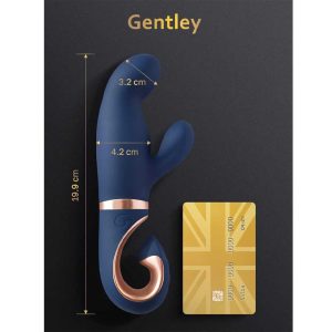 Vibrator-Rabbit-Gentley-Caribbean-Blue-6-Moduri-de-Vibrație-dimensiuni