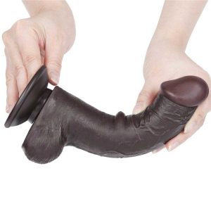 Dildo-Lovetoy-Sliding-Skin-Dual-Layer-Dong-Black-III-flexibil