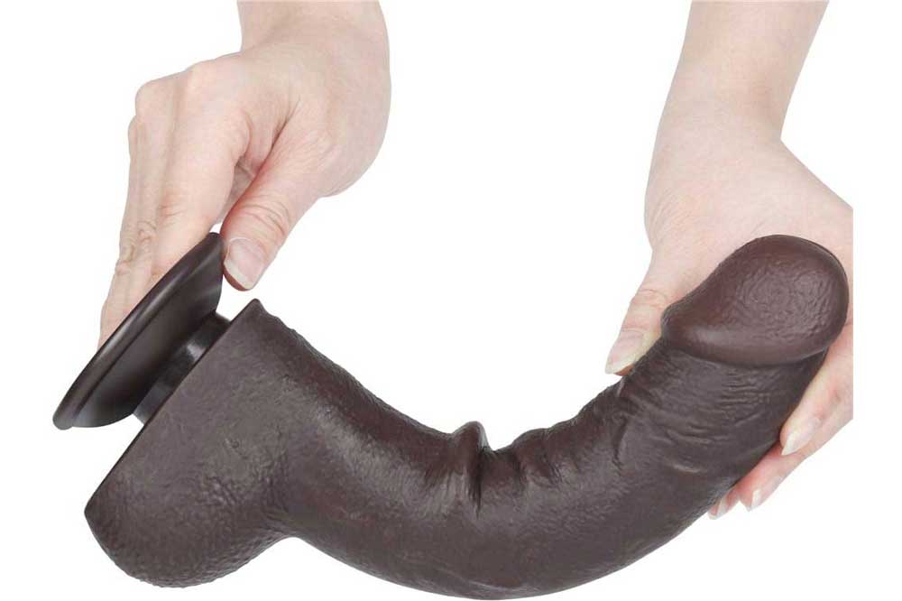 Dildo Negru Sliding Skin Dual Layer
