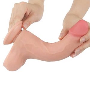 Dildo-Realistic-Sliding-Skin-Dual-Layer-Dong-Flesh-II,-22-cm-flexibil