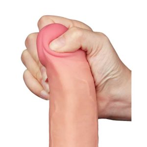 Dildo-Realistic-Sliding-Skin-Dual-Layer-Dong-Flesh-II,-22-cm-moale