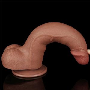 Dildo-Sliding-Skin-Dual-Layer-Dong-Brown-I-flexibil