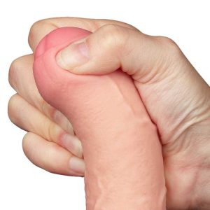 Dildo-Sliding-Skin-Dual-Layer-Dong-Flesh-I,-20-cm-cap-moale