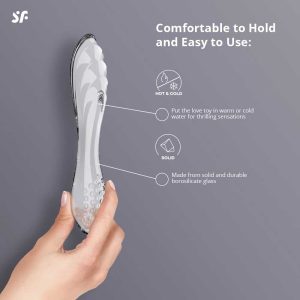 Dildo-Sticlă-Dazzling-Crystal-#1-functii
