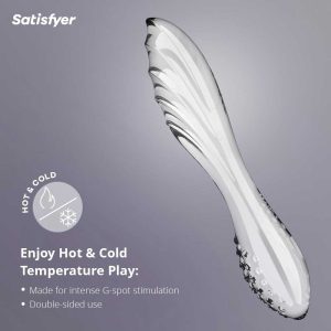 Dildo-Sticlă-Dazzling-Crystal-#1-incolor