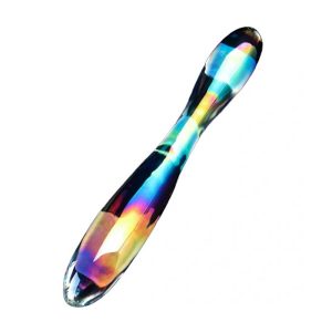 Dildo-Twilight-Gleam-Glass-–-Double-Delight-din-sticla