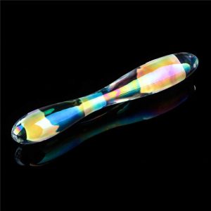 Dildo-Twilight-Gleam-Glass-–-Double-Delight,-sticla