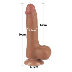 Dong-Sliding-Skin-Dual-Layer-Brown-I,-19-cm-dimensiuni