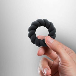 Inel-Penis-Twisted-Răsucit-Prelungire-Erecție-&-Stimulare