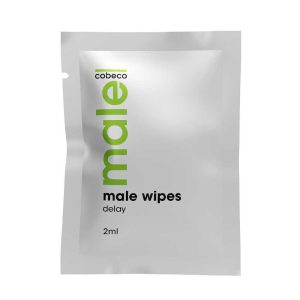 MALE-Cobeco-Wipes-Delay-–-Șervețele-Întârziere-Ejaculare-(6×2.5ml)-plic