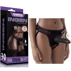 Strapon Lovetoy Vibrating Easy Strapon Set