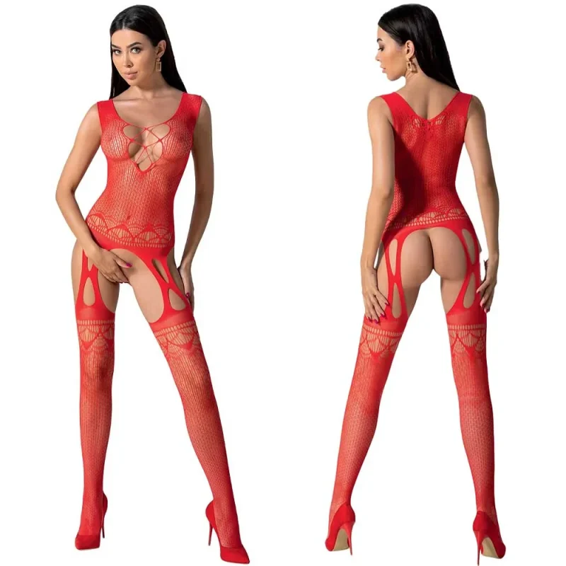 bodystocking-rosu-bs099