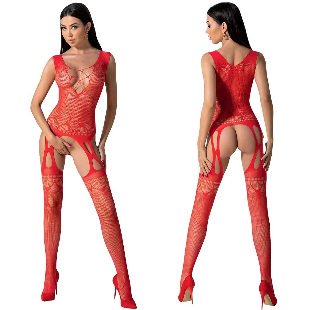 bodystocking-rosu-bs099
