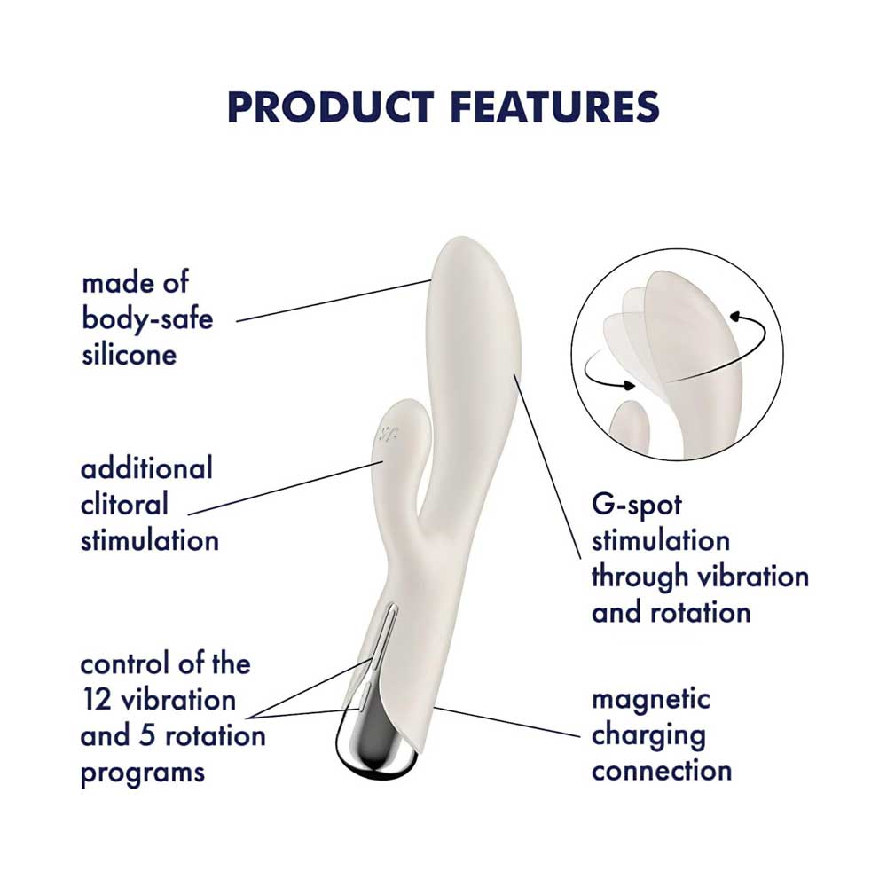 Satisfyer-Spinning-Rabbit-#1-Beige-12-Programe-de-vibrație-&-5-Setări-de-rotație-functii Satisfyer-Spinning-Rabbit-#1-Beige-12-Programe-de-vibrație-&-5-Setări-de-rotație-functii