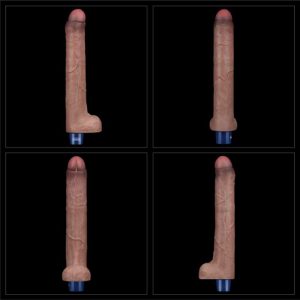 Vibrator-realistic-REAL-SOFTEE-[27-cm]-10-Moduri-De-Vibrație-maro