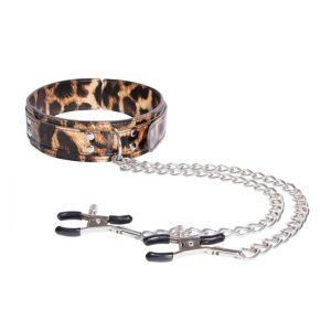 Set-Leopard-Frenzy-Zgardă-&-Cleme-Sfârcuri