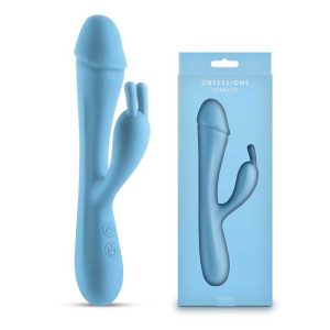 Vibrator-Rabbit-Obsessions-Scarlett-Light-Blue-IPX-7-3-Viteze-&-7-Funcții