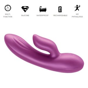 Vibrator-Rabbit-Seduction-Angel-Metallic-Magenta-6-Viteze-&-18-Funcții,-detalii