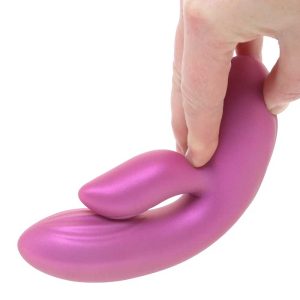 Vibrator-Rabbit-Seduction-Angel-Metallic-Magenta-6-Viteze-&-18-Funcții-flexibil