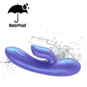 Vibrator-Rabbit-Seduction-Angel-–-Metallic-Purple-[6-Viteze-18-Funcții]-rezistent-apa