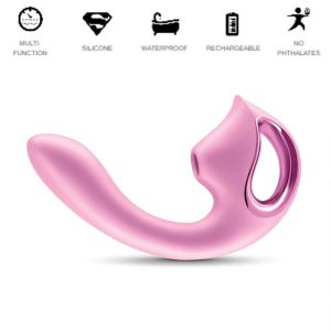 Vibrator-Seductionx-Kaia-Metallic-Pink-[3-Viteze-și-12-Funcții]-roz