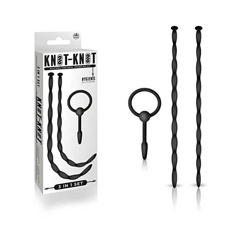 Set Jucării Uretră Knot-Knot Silicone Urethral Sounding Kit II