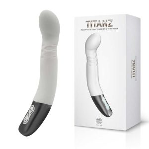 Vibrator Titanz Ivory White Silicone