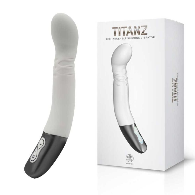 Vibrator Titanz Ivory White Silicone