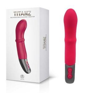Vibrator Titanz Pink Silicone Rechargeable