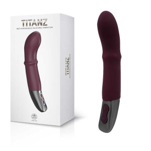 Vibrator Titanz Rubine Red Rechargeable