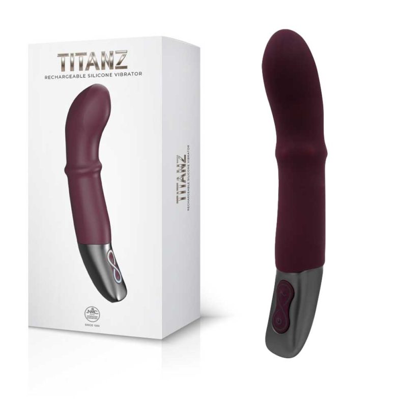 Vibrator Titanz Rubine Red Rechargeable